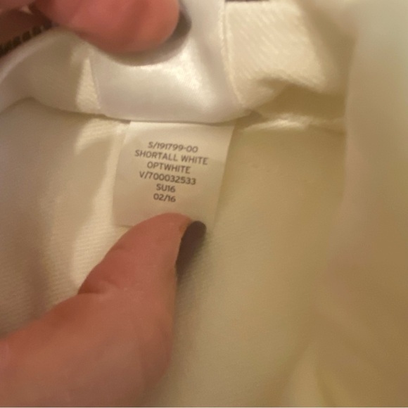 GAP Overall‎ Shorts Size Small White Denim - Picture 10 of 13